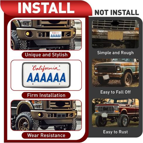 Front License Plate Bracket Holder Compatible with 2011-2016 Ford F250 F350 F450 F550 Super Duty Replacement for BC3Z-17A385-AA FO1068131 Bumper License Plate Tag Mounting Frames in Saudi Arabia