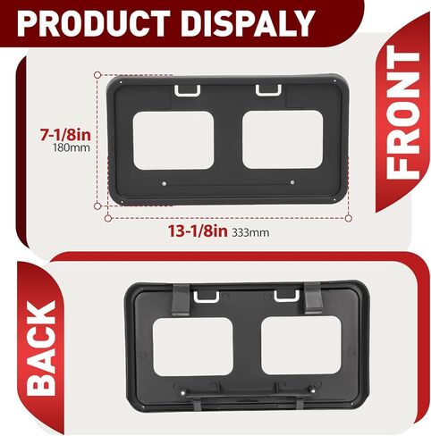 Front License Plate Bracket Holder Compatible with 2011-2016 Ford F250 F350 F450 F550 Super Duty Replacement for BC3Z-17A385-AA FO1068131 Bumper License Plate Tag Mounting Frames in Saudi Arabia