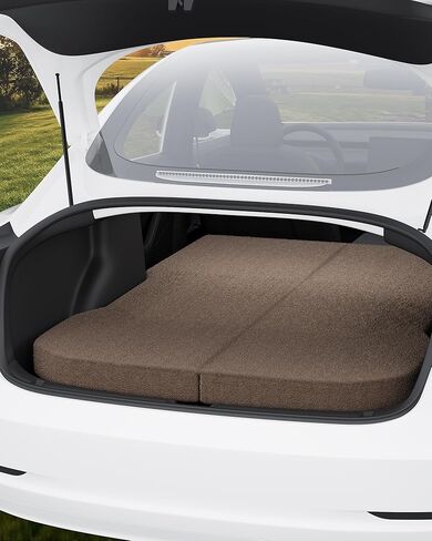 Zenzy 4" Camping Mattress for Model Y, CertiPUR-US Memory Foam, Soft and Washable Cover, Foam Car Bed Mattress for Car Sleeping- 76" x 43" in Saudi Arabia