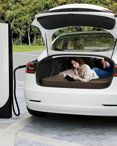 Zenzy 4" Camping Mattress for Model Y, CertiPUR-US Memory Foam, Soft and Washable Cover, Foam Car Bed Mattress for Car Sleeping- 76" x 43" in Saudi Arabia
