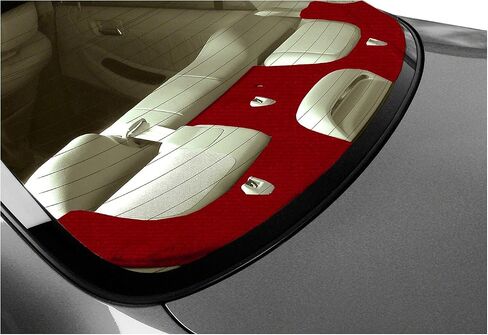 Coverking Custom Fit Dashcovers for Select Oldsmobile Cutlass Ciera Models - Velour (Red) in Saudi Arabia