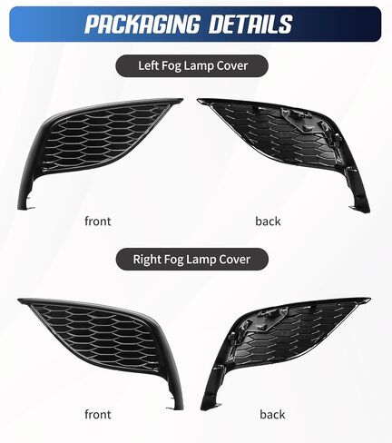 Fog Light Cover Compatible with 2021-2023 Toyota Camry SE XSE Replacement for TO1039243 TO1038243 81481-06240 81482-06200 in Saudi Arabia