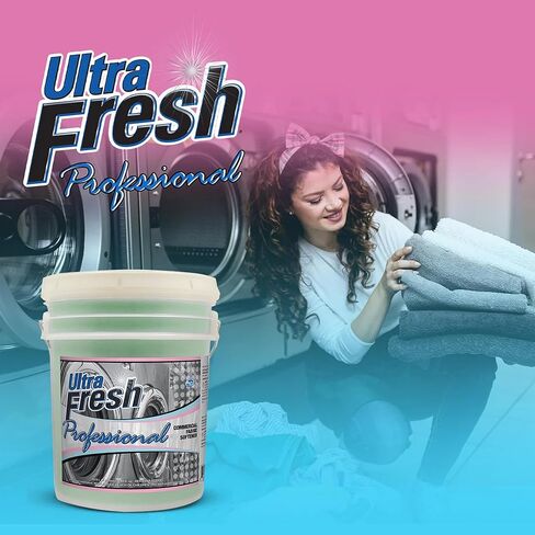 Ultra Fresh® Professional Commercial Fabric Softener (Blue) - 5 Gallon Concentrate | Premium Laundry Softener for Linens with Long-Lasting Fragrance, Exceptional Softness, and Static-Free Results in Kuwait