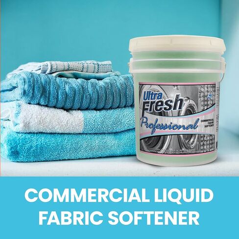 Ultra Fresh® Professional Commercial Fabric Softener (Blue) - 5 Gallon Concentrate | Premium Laundry Softener for Linens with Long-Lasting Fragrance, Exceptional Softness, and Static-Free Results in Kuwait