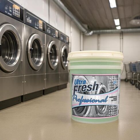 Ultra Fresh® Professional Commercial Fabric Softener (Blue) - 5 Gallon Concentrate | Premium Laundry Softener for Linens with Long-Lasting Fragrance, Exceptional Softness, and Static-Free Results in Kuwait