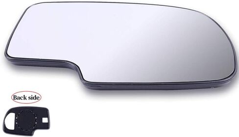 Ocpty Chrome Side Side Mirror ملاءمة لعام 2003-2006 لـ Cadillac Escalade ESV 2002-2006 لـ Chevy Avalanche 1500 2500 Smooth Mirror Glass غير حار in Kuwait