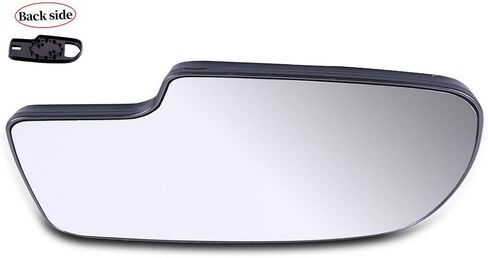 Ocpty Chrome Side Side Mirror ملاءمة لعام 2003-2006 لـ Cadillac Escalade ESV 2002-2006 لـ Chevy Avalanche 1500 2500 Smooth Mirror Glass غير حار in Kuwait