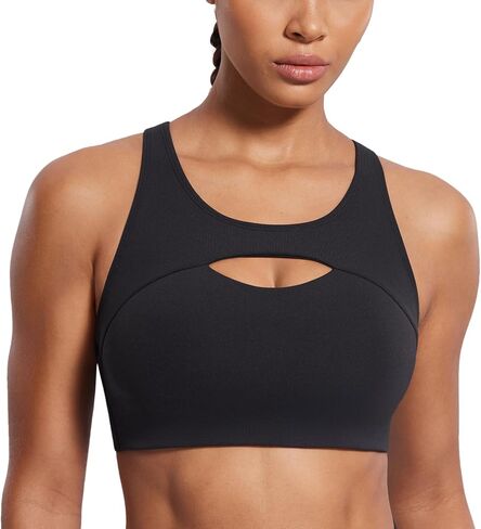 SYROKAN Aire Hole Medium-Impact Sports Bras for Women High Support Molded Cup Wireless Racerback Bra in Saudi Arabia