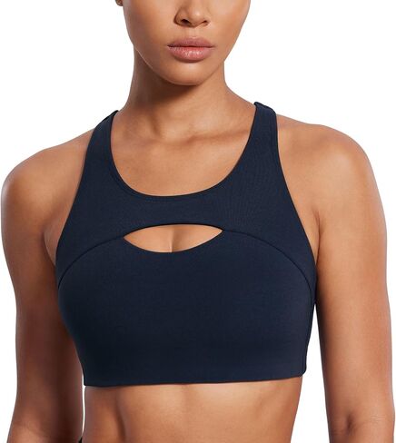 SYROKAN Aire Hole Medium-Impact Sports Bras for Women High Support Molded Cup Wireless Racerback Bra in Saudi Arabia