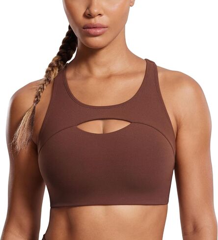 SYROKAN Aire Hole Medium-Impact Sports Bras for Women High Support Molded Cup Wireless Racerback Bra in Saudi Arabia