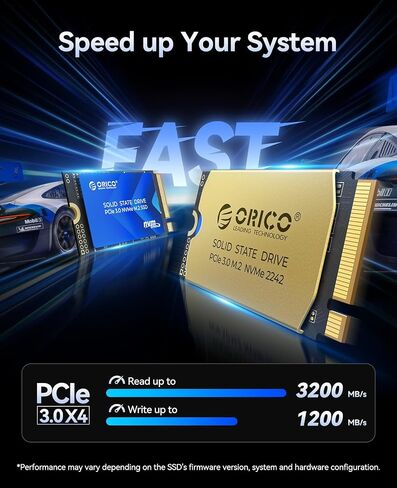 Orico M.2 2242 NVME SSD 1TB ، PCIe 3.0 مع سرعة قراءة 3100 ميجابايت/ثانية ، TLC NAND ، بالوعة حرارة نحاسية لأجهزة الكمبيوتر المحمولة ، أجهزة الكمبيوتر المصغرة ، أجهزة إنترنت الأشياء ، ومحركات DIY الخارجية - J10-2242 in Saudi Arabia