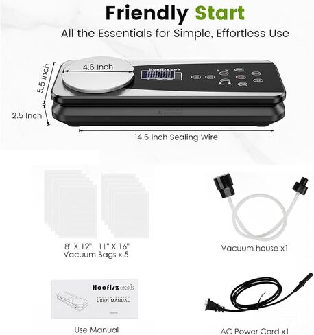 Vacuum Sealer Machine with Food Scale：10-in-1 Functions, Dry & Moist Modes, Pressure, Vacuum Marinate, Easy Mode Selection, Starter Kit for Food Storage & Sous Vide Cooking, Compact Design in Saudi Arabia