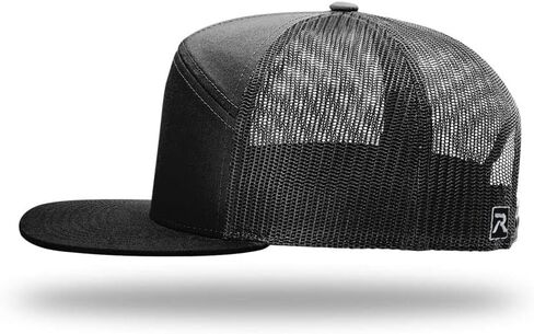 Richardson 168 Hi-Pro 7 Panel Flat Bill Bill Trucker Mesher Cap | OSFM | حزمة السائبة المتاحة in Saudi Arabia