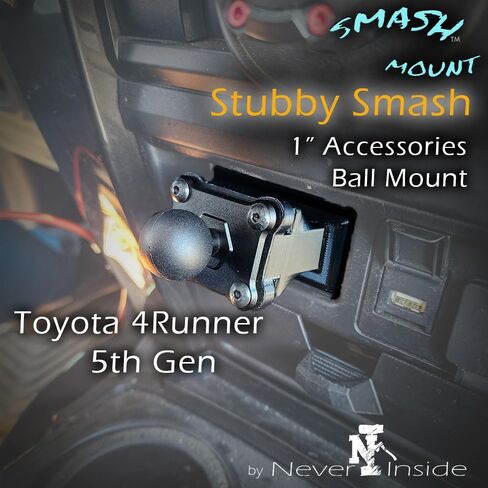 لوحة القيادة 4 Runner Mount | يناسب الجنرال الخامس 2014-2024 | 1 "كرة متوافقة مع RAM لـ Dashboard Cubby | إكسسوارات Smash Smash in Saudi Arabia