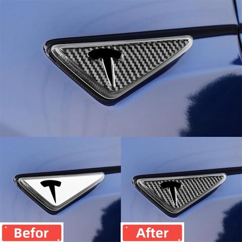 for Tesla Tesla Modelx Interior Modification Parts Carbon Fiber Center Control Instrument Air Vents Decorative Patches (Window Lift Button faceplate) in Saudi Arabia