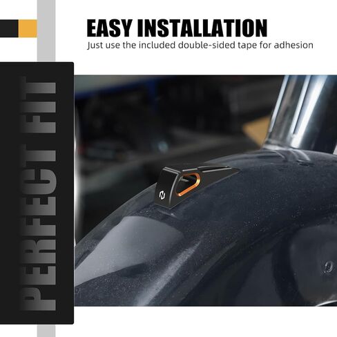 Orange Front Fender Trim Front Mudguard Trim Billet Aluminum Compatible with Harley Electra Glide Police FLHTP 2017-2018, Road Glide FLTRX 2017-2024, Road King FLHR 2017-2022, See Fitment in Saudi Arabia