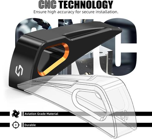 Orange Front Fender Trim Front Mudguard Trim Billet Aluminum Compatible with Harley Electra Glide Police FLHTP 2017-2018, Road Glide FLTRX 2017-2024, Road King FLHR 2017-2022, See Fitment in Saudi Arabia