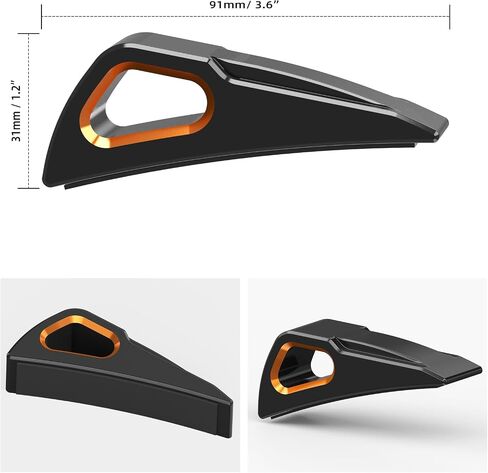 Orange Front Fender Trim Front Mudguard Trim Billet Aluminum Compatible with Harley Electra Glide Police FLHTP 2017-2018, Road Glide FLTRX 2017-2024, Road King FLHR 2017-2022, See Fitment in Saudi Arabia