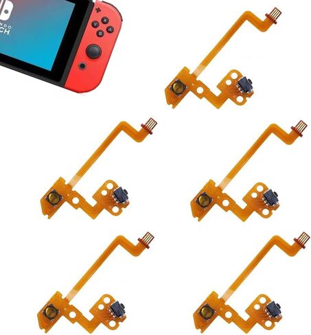 MYPUQIAO 5 Sets L- Button Key Ribbon Flex Cable Replacement for Nintendo Switch Joycon NS Left Joycon Controller(Joycon-L) in Kuwait