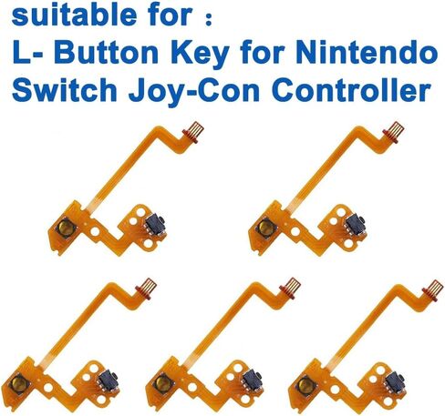 MYPUQIAO 5 Sets L- Button Key Ribbon Flex Cable Replacement for Nintendo Switch Joycon NS Left Joycon Controller(Joycon-L) in Kuwait