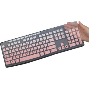 Keyboard Cover for K270 Wireless Keyboard, Logitech MK295 MK275 MK270 Wireless Keyboard Cover, Logitech K200 K260 K270 MK200 MK260 K270 K275 K295 Keyboard Cover Skin Protector-Lovly in Kuwait