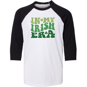 in My Irish Era Kids Three-Quarter Raglan Sleeve Baseball Shirt Youth in Saudi Arabia