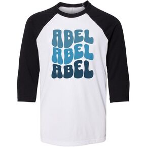 مطرب abel kids ثلاثة أرباع قميص البيسبول قميص البيسبول راجلان in Kuwait