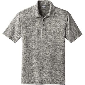 SPORT-TEK Unisex PosiCharge Electric Heather Polo | Short Sleeve Collared Shirt for Men & Women, Casual Fit for Work & Golf in Kuwait
