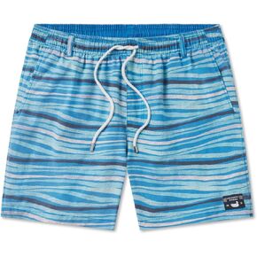 Southern Marsh Shoals Seawash Swim Trunks - Waves, Blue and Mint, Medium in Saudi Arabia
