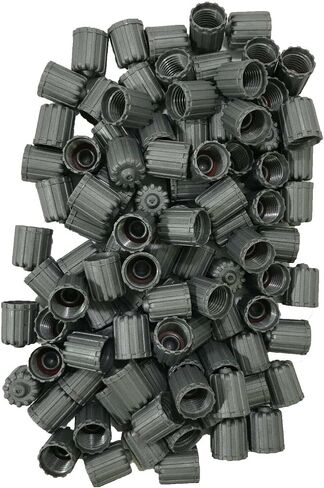 Sherco-Auto Grey Plastic Tire Caps Air Valve Stem & Seal - Universal Car Truck Wheel - 500 Pack in Saudi Arabia