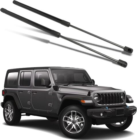 1 زوج دعم رفع النافذة الخلفية لعام 2018-2024 Jeep Wrangler JL - استبدال نابض صدمة الغاز (OE# 68282670AA) in Saudi Arabia