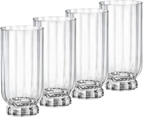 Bormioli Rocco Florian 12.6 oz. Double Old Fashioned DOF Glasses, Lucent Blue, Set of 4 in Kuwait