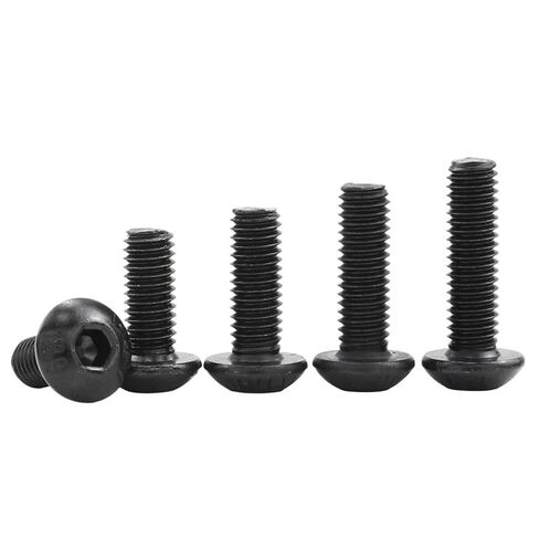 حزمة من 1-50 مسامير المسمار الدائرية 12.9 الصف M2 M2.5 M3 M4 M5 M6 M8 M10 مسامير زر مقبس سداسي سداسي لوزن MTB (40 مم ، M5 20 قطعة) in Kuwait