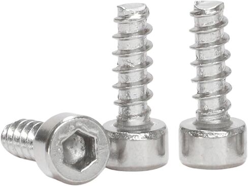 20-50 Pieces Stainless Steel Hex Socket Self Tapping Screws - M2, M2.6, M3, M3.5, M4, M5 Allen Screws with Flat Head for Permanent Fixing (M4x6mm 20pcs) in Saudi Arabia