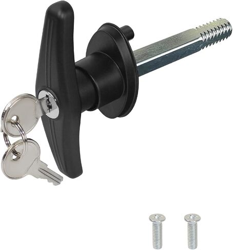 Truck Cap Camper Shell T-Handle Lock Latch Replacement Parts, Truck Bed Topper Door Locking Kit Accessories with Keys - Left Lock in Saudi Arabia