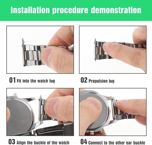 50 Pcs 22mm Quick Release Pins, Watch Quick Release Spring Bars, Stainless Steel Watch Band Pins, Watchs Pin Replacement Kit in Saudi Arabia
