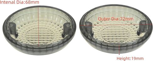 Fit for Kawasaki VN1500 Classic/Classic Fi/Classic Tourer Fi; Vulcan 1500 Drifter; Mean Streak; Nomad/Nomad Fi; 23048-1065;Flasher Light Idicator Turn Signal Lamp Lens (Clear) in Kuwait