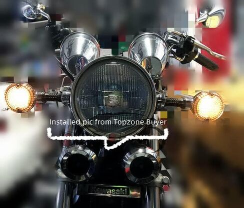 Fit for Kawasaki VN1500 Classic/Classic Fi/Classic Tourer Fi; Vulcan 1500 Drifter; Mean Streak; Nomad/Nomad Fi; 23048-1065;Flasher Light Idicator Turn Signal Lamp Lens (Clear) in Kuwait