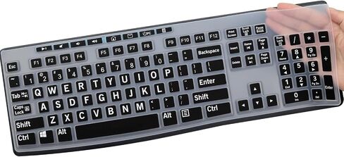 Keyboard Cover for K270 Wireless Keyboard, Logitech MK295 MK275 MK270 Wireless Keyboard Cover, Logitech K200 K260 K270 MK200 MK260 K270 K275 K295 Keyboard Cover Skin Protector-Lovly in Kuwait