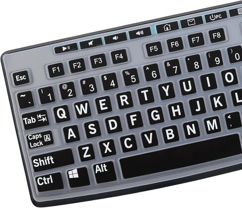 Keyboard Cover for K270 Wireless Keyboard, Logitech MK295 MK275 MK270 Wireless Keyboard Cover, Logitech K200 K260 K270 MK200 MK260 K270 K275 K295 Keyboard Cover Skin Protector-Lovly in Kuwait