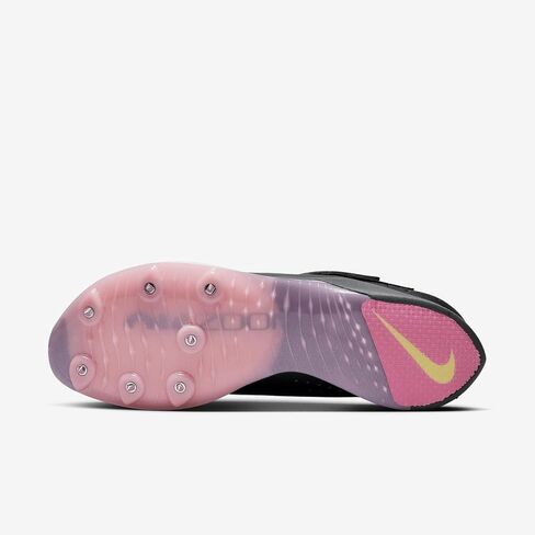 Zoom Elite Long Jump Shoes (Unisex - White/Black-Laser Orange-Hyper Pink) by Nike in Saudi Arabia