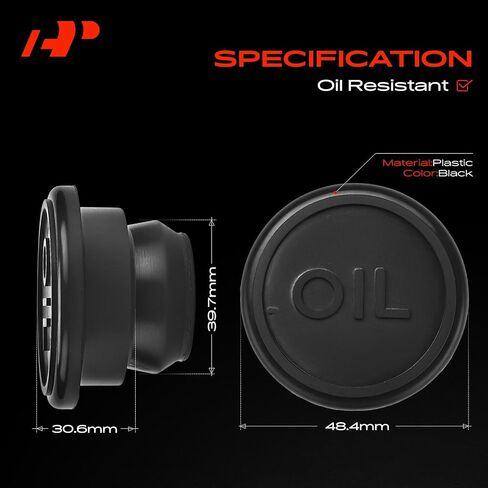 A-Premium Engine Oil Piller Cap Cap Cap متوافق مع شيفروليه Malibu و Impala و Camaro و Corvette و Blazer و Caprice & Buick Apollo و Opel و Skylark & Cadillac & GMC & Isuzu & Jeep & Oldsmobile & Pontiac in Kuwait