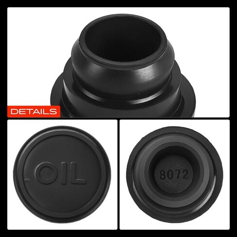 A-Premium Engine Oil Piller Cap Cap Cap متوافق مع شيفروليه Malibu و Impala و Camaro و Corvette و Blazer و Caprice & Buick Apollo و Opel و Skylark & Cadillac & GMC & Isuzu & Jeep & Oldsmobile & Pontiac in Kuwait