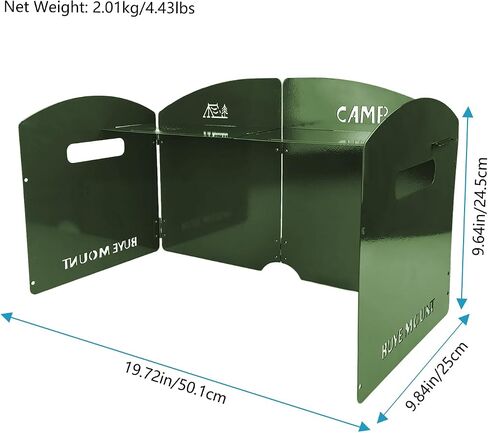 YBTMG Folding Windscreen Camp Stove with Storage Shelf, 4 Plates Steel Gas Stove Windshield with Drawstring Bag for Outdoor Picnic, BBQ, Hiking, Backpacking in Saudi Arabia