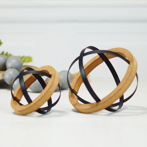 My Barnwood Frames Metal and Rattan Decor Set of 2 in Saudi Arabia