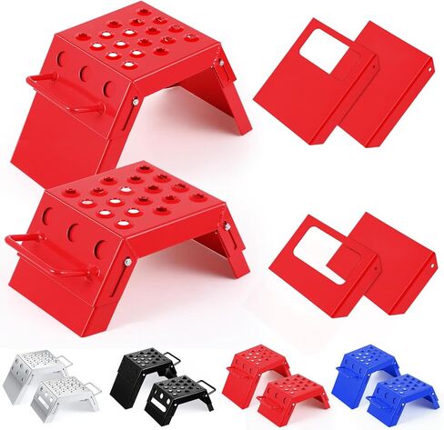 2 Pcs Moto Starting Block Aid Adjustable 3-9" Starting Blocks Motorsport Foot Stool Dirt Bike Accessories for E Bikes Youth Moto Crossers Touring Motorcycles in Kuwait