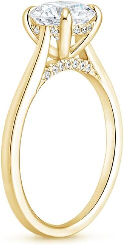 10K Solid Yellow Gold Handmade Engagement Rings 1.0 CT Marquise Cut Moissanite Diamond Solitaire Wedding/Bridal Ring Set for Women/Her Propose Ring in Saudi Arabia