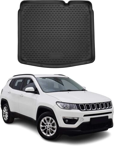 Omac Floor Mats Liner for Jeep Compass 2017-2025 Black TPE All-Weather 4 PCS in Kuwait