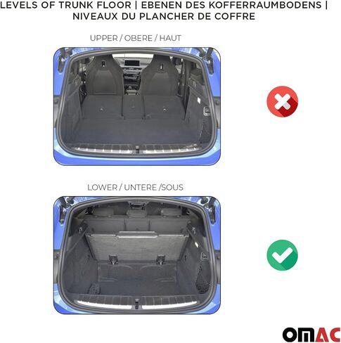 Omac Floor Mats Liner for Jeep Compass 2017-2025 Black TPE All-Weather 4 PCS in Kuwait