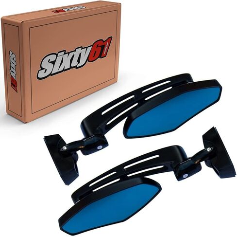 Black Mirrors Compatible with Suzuki Hayabusa 1999-2025 Convex Fully Adjustable, Aircraft-Grade Strength Aluminum in Kuwait